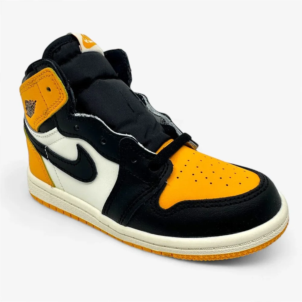 Jordan 1 Retro High OG TD Taxi Black Sail Baby Toddler Size 4 Athletic Sneaker